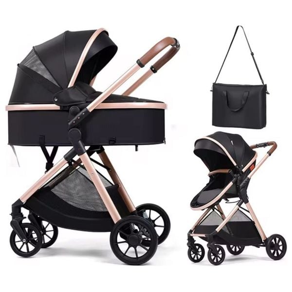 Kidilo V5-black - Baby Stroller - Black
