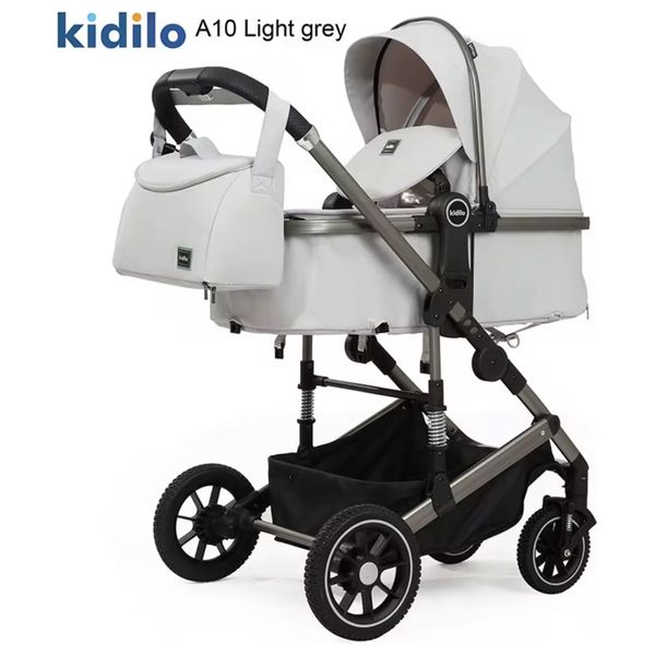 Kidilo A10 - Baby Stroller - Light Gray